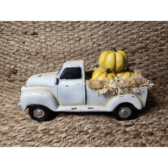 Northlight Distressed Truck With Pumpkins Hay Thanksgiving Fall Table Top Decor - Picture 4 of 10